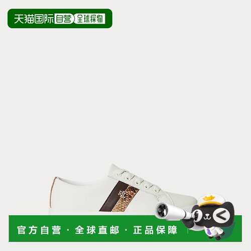 自营欧洲直邮Ralph Lauren拉夫劳伦 Janson II女士压花边饰运动鞋