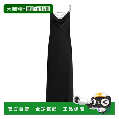 1h可退 香港直邮Rabanne 女士 黑色聚酯连衣裙 26PCRO028PO0336