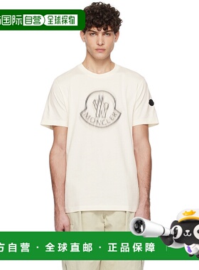 香港直邮Moncler 盟可睐 男士 灰白色 S/S T 恤 K10918C0000489A1