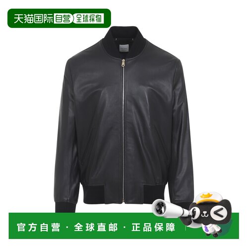 香港直邮Paul Smith 保罗 史密斯 男士 黑色皮革短夹克 M1R280UT0