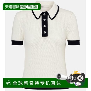 女士 托里 伯奇 洞洞针织Polo衫 香港直邮Tory 1h可退 Burch