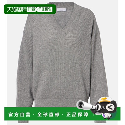 香港直邮Brunello Cucinelli 布内罗 古奇拉利 女士 罗纹针织羊绒