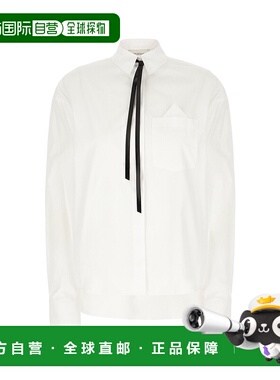 香港直邮Sportmax 斯宝麦斯 女士 白色府绸衬衫 GESSO001