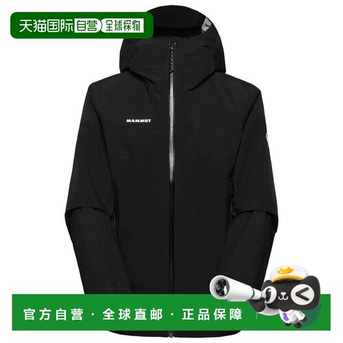 香港直邮Mammut 女士户外风衣 1025105BLACK CO 黑色