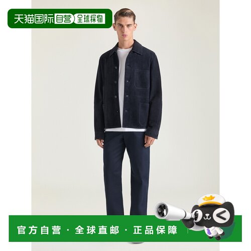 自营欧洲直邮Givenchy纪梵希 Couture Seam男士深海军蓝棉质斜纹