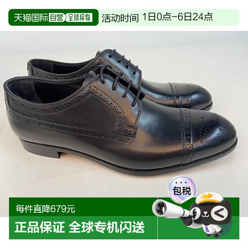 香港直邮Emporio Armani 徽标商务正装鞋 X4C345XC678男鞋德比鞋