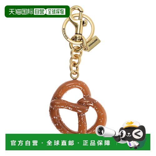 香港直邮COACH 女士钥匙扣 CY3980B4L38 CO 棕色 Keychain with c