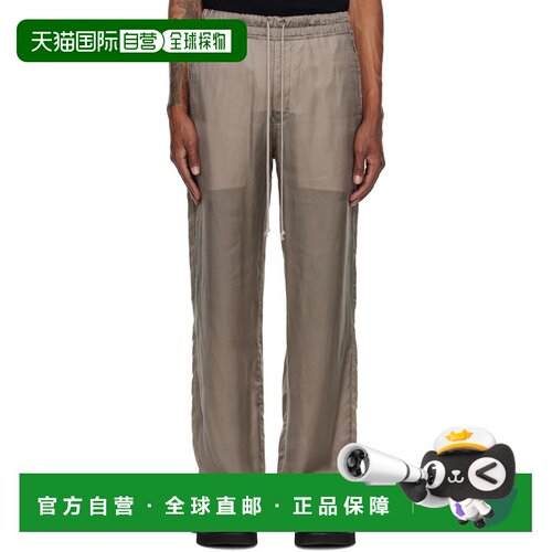 香港直邮rick owens 瑞克 欧文斯 男士 灰褐色 Temple Dietrich D