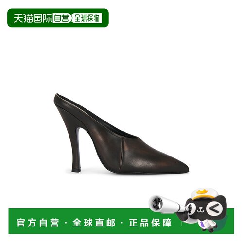 香港直邮magda butrym 女士 皮质鞋跟凉拖 533526