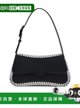 香港直邮Emporio Armani 交织皮革单肩包 EW001013AF12774