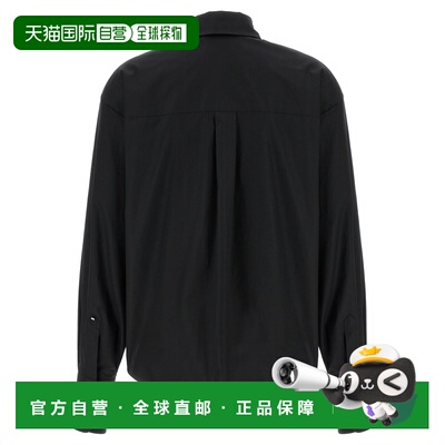 香港直邮SPORTMAX 女士衬衫 GESSO003 AW2024 黑色 Black poplin