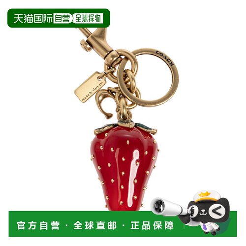 1h可退 香港直邮COACH 女士钥匙扣 CAO500B4RD AW2026 红色 Keyri