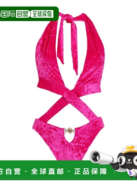 香港直邮versace 范思哲 女士 One-piece 泳衣 pink粉色 舒适时尚