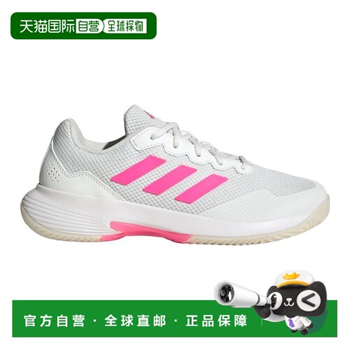自营欧洲直邮Adidas阿迪达斯 Gamecourt 2女士白色/粉色通用网球