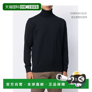 海军蓝高领套衫 Shark鲨鱼黑色长袖 舒适C0P1042 香港直发Paul