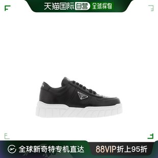 FLY 香港直邮Prada 2EE3783L 99新未使用 BLOCK徽标系带运动鞋