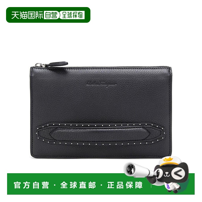 香港直邮Salvatore Ferragamo FIRENZE STUD系列手拿包 24A010