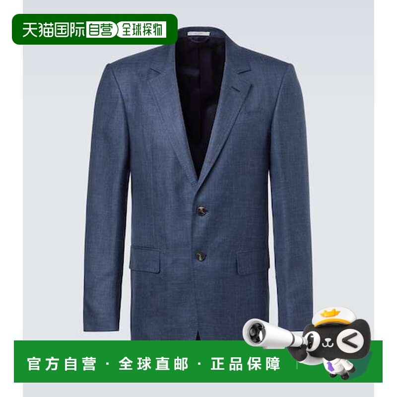 1h可退 香港直邮Gabriela Hearst 男士 羊毛丝质亚麻西装外套