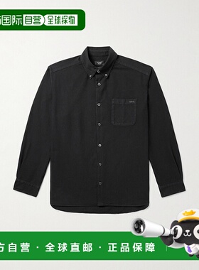 香港直邮1h可退 A.P.C. 男士 標誌刺繡長袖襯衫 COHAHH12599男装