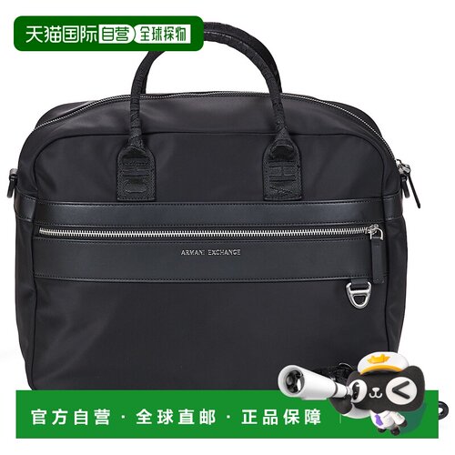 欧洲直邮Armani Exchange包男黑色单肩包公文包斜挎包XM002536