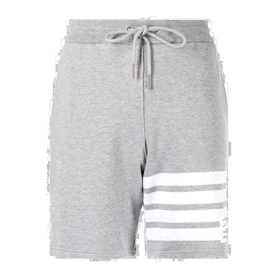 香港直发Thom Browne汤姆 布朗灰色棉质抽绳短裤FJQ056A00535