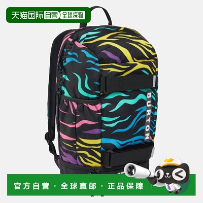 自营欧洲直邮Burton伯顿 Distortion男孩多色聚酯纤维双肩背包