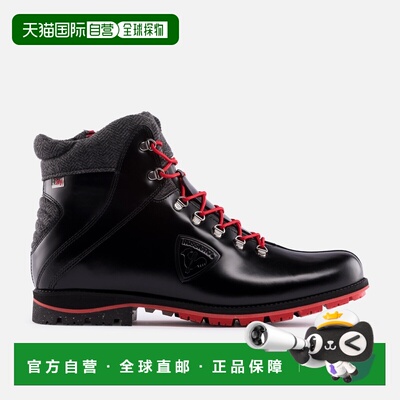 自营欧洲直邮ROSSIGNOL Chamonix黑色亮面男士短靴男靴防滑鞋户外