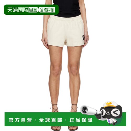 1h可退 香港直邮AMIRI 女士 灰白色 MA Chateau 运动短裤 AWBMSO1