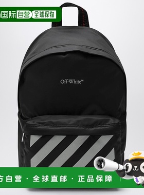 1h可退 香港直邮off-white 男童 黑色带Logo背包童装 OBNB001F25F