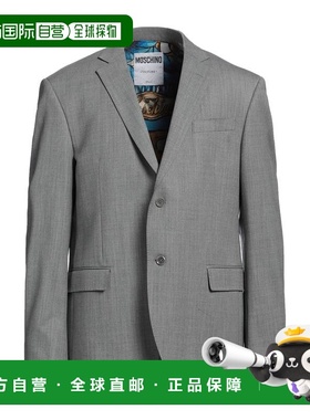 香港直邮Moschino 莫斯奇诺 男士 西装外套 grey灰色 舒适时尚