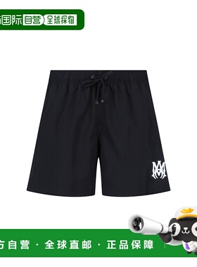 1h可退 香港直邮AMIRI 男士 clothing 海滩黑色泳装 AMBOSW1011
