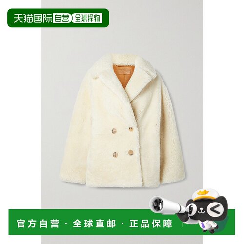 1h可退 香港直邮NILI LOTAN 女士 Addie 双排扣羊毛皮外套 11600L