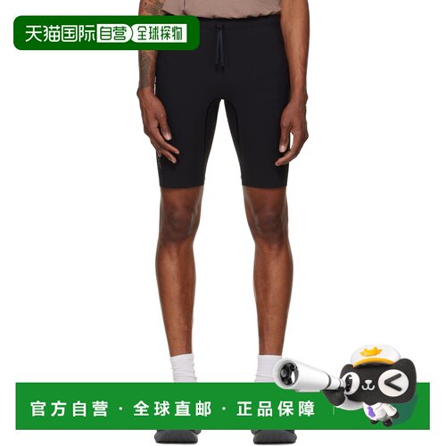 香港直邮On 男士 黑色 Zero Half Tight Running 短裤 Black1MG10