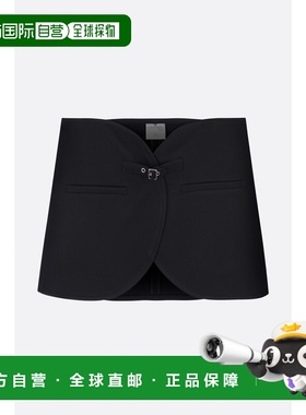1h可退 香港直邮Courreges 女士 椭圆形迷你半身裙 124CJU143PL00