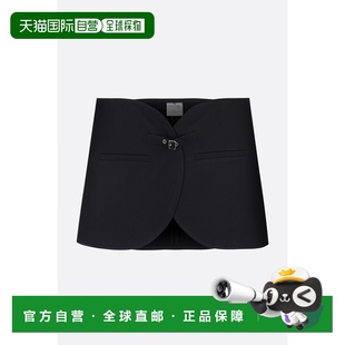 1h可退 香港直邮Courreges 女士 椭圆形迷你半身裙 124CJU143PL00