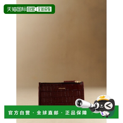 自营欧洲直邮Sezane PORTE-CARTES GRAND ALFRED女士鳄鱼纹牛皮卡