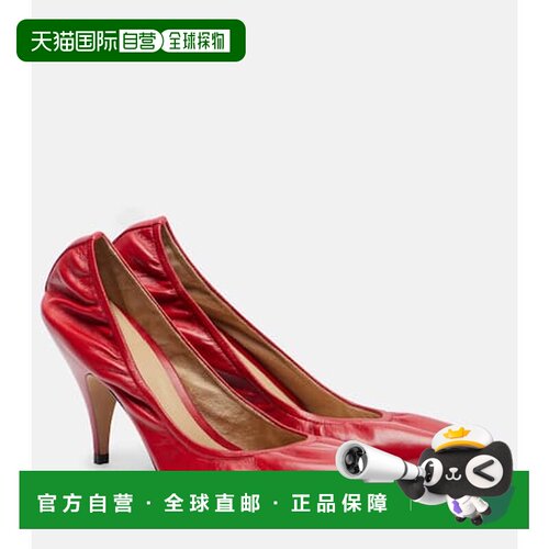 1h可退 香港直邮The Row 女士 Liisa 皮质浅口鞋 red红色 舒适时