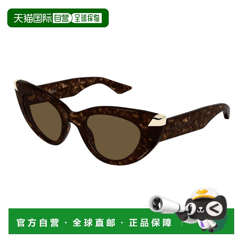 1h可退 香港直邮mcqueen 亚历山大 麦昆 女士 几何框太阳镜 AM044
