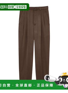 1h可退 香港直邮Saint Laurent 高腰腰带长裤 854428Y4K19