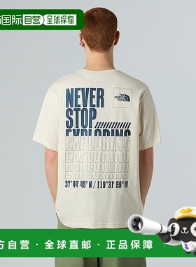 自营欧洲直邮北面 Coordinates男士T恤 THE NORTH FACE