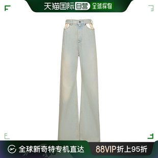 香港直邮Maison 马丁 Margiela 马吉拉 女士高腰镂空牛仔裤