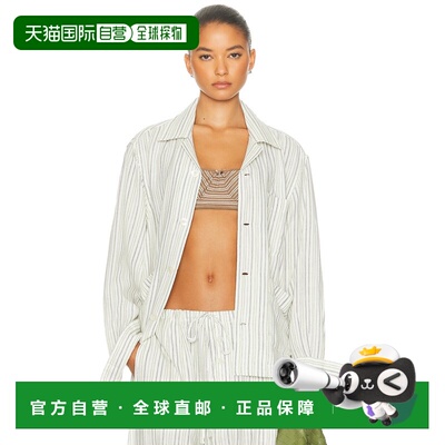 香港直邮Bode 女士 Electric 浅长袖衬衫 MRF25SH056通勤