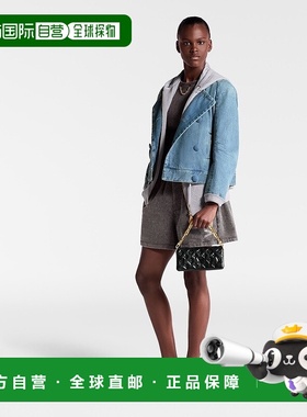 自营1h可退 欧洲直邮LV/路易威登 Coussin女士黑色老花小羊皮翻盖