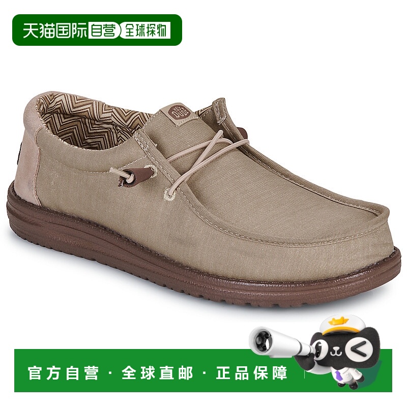 欧洲直邮HEY DUDE  男鞋 秋冬2025 德比鞋 WALLY STRETCH CANVAS