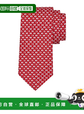 1h可退 香港直邮Salvatore Ferragamo 大象图案领带 351320