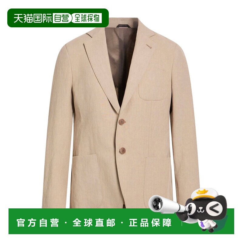 1h可退 香港直邮armani 阿玛尼 男士 西装外套 grey灰色 舒适时尚