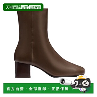 1h可退 香港直邮Lemaire 女士 棕色 Anatomic 55MM 踝靴 FO0206LL