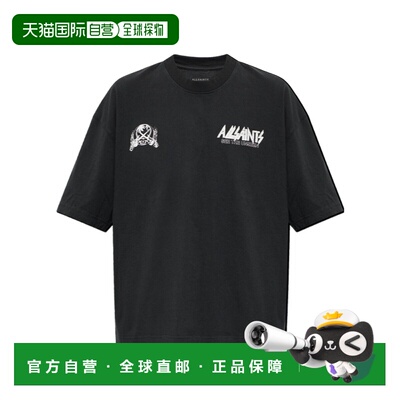 香港直邮ALL SAINTS 男士T恤 M001PFWASHEDBLACK 【付后1h可退】