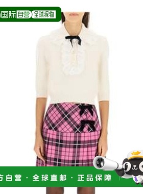 香港直邮Alessandra Rich 短款羊毛毛衣 FAB3100K3764