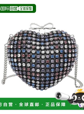 香港直邮Self-Portrait 多彩水晶心形手拿包 RS26307AM手提包